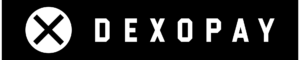 Dexopay crypto wallet exchange Dexopay logo white on black